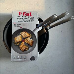 T-fal Ceramic Non-Stick Fry Pan Set
